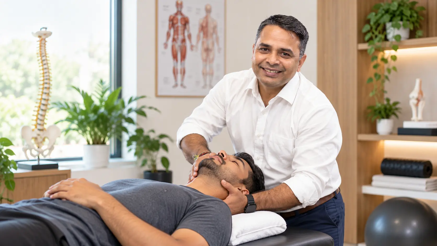 Hands-on treatment session