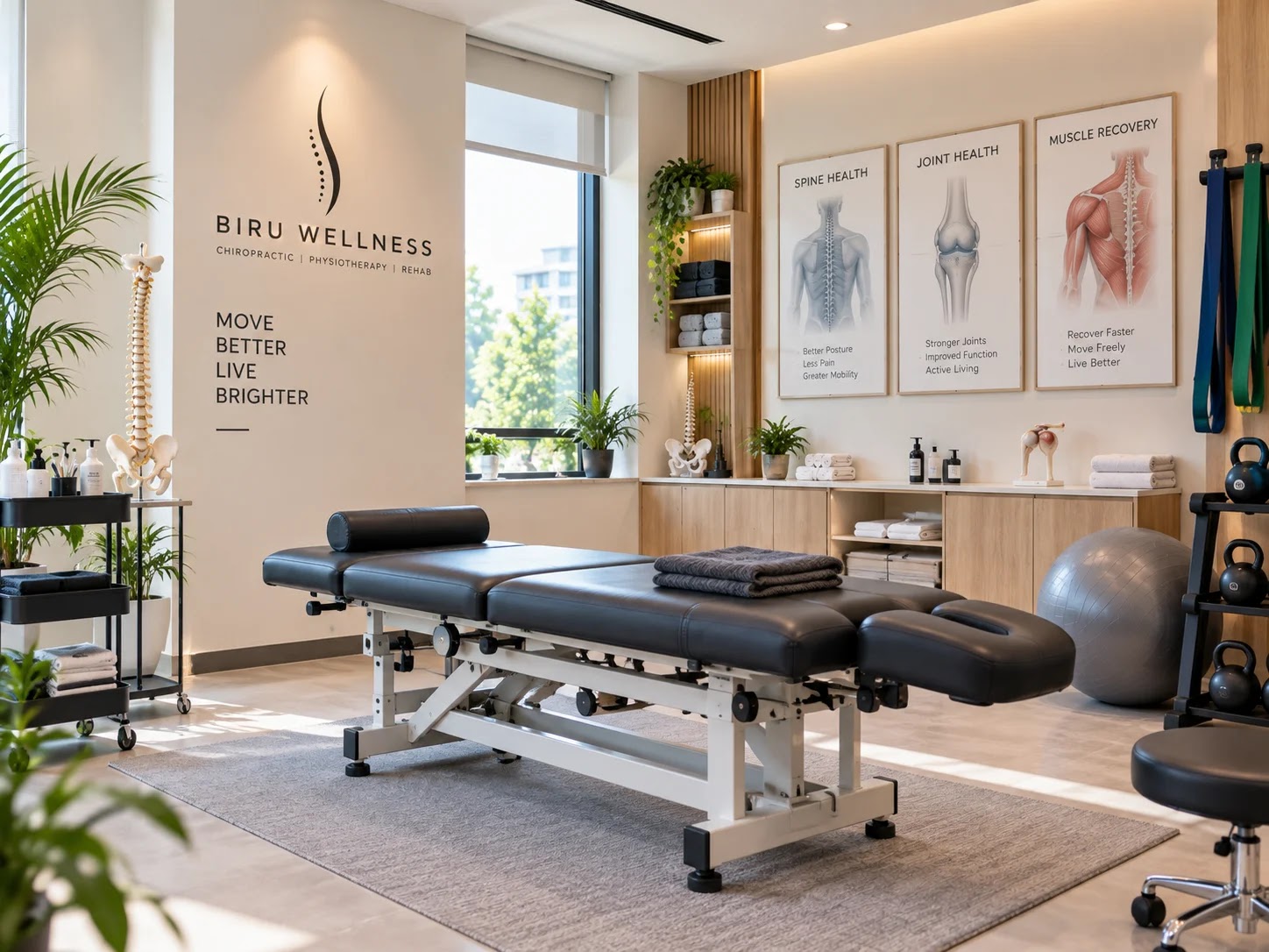 Treatment table and equipment