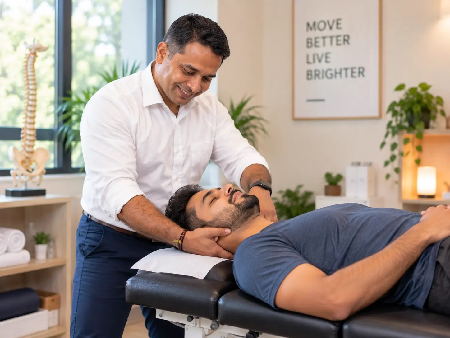 Physiotherapy session