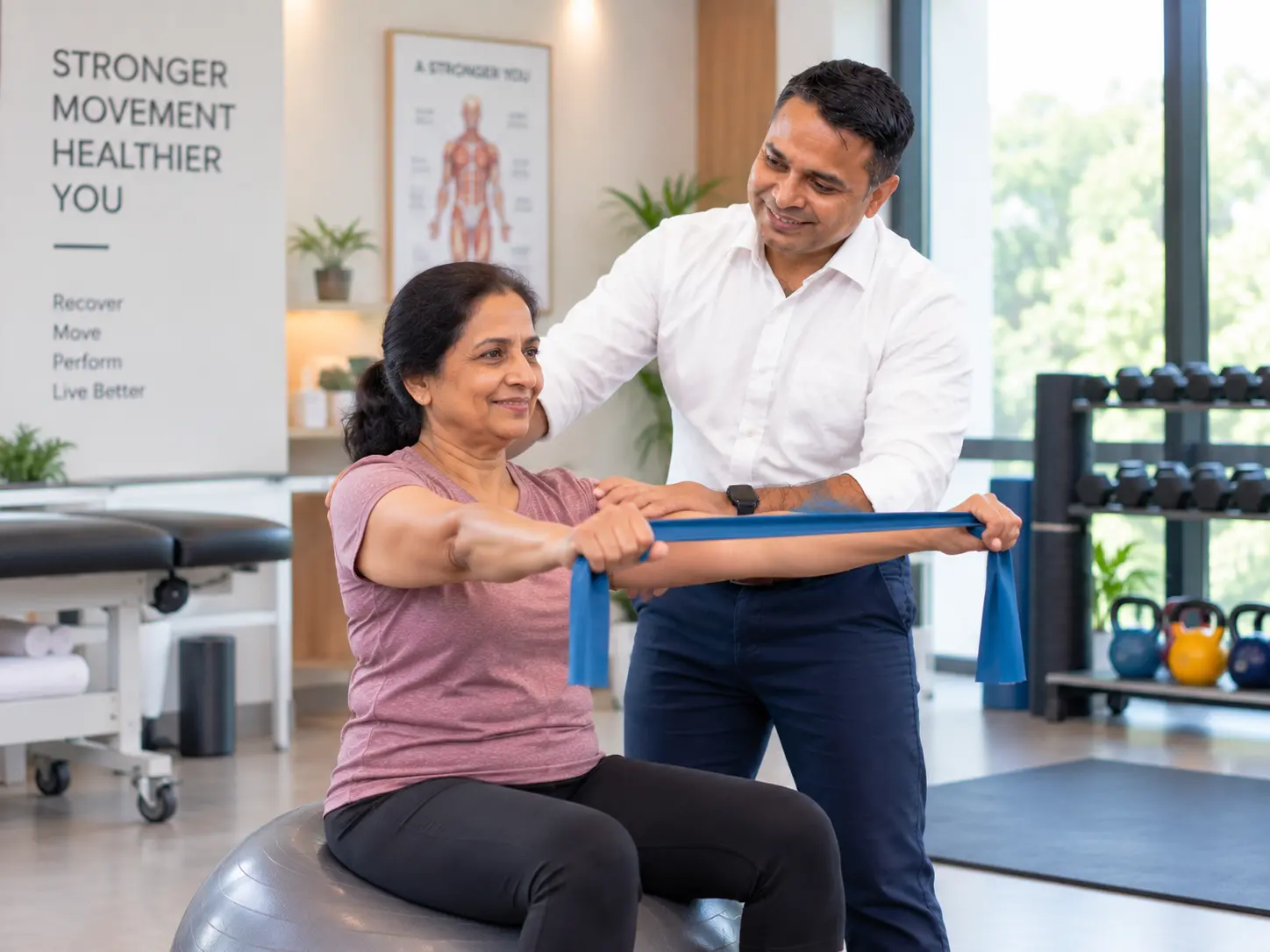 Rehab exercise session